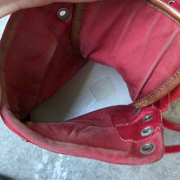 Gucci Red nylon high tops - Picture 8 of 10